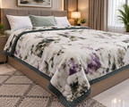 Laguna Printed Double Bed Double Layer 4.5kg Blanket - Glacier