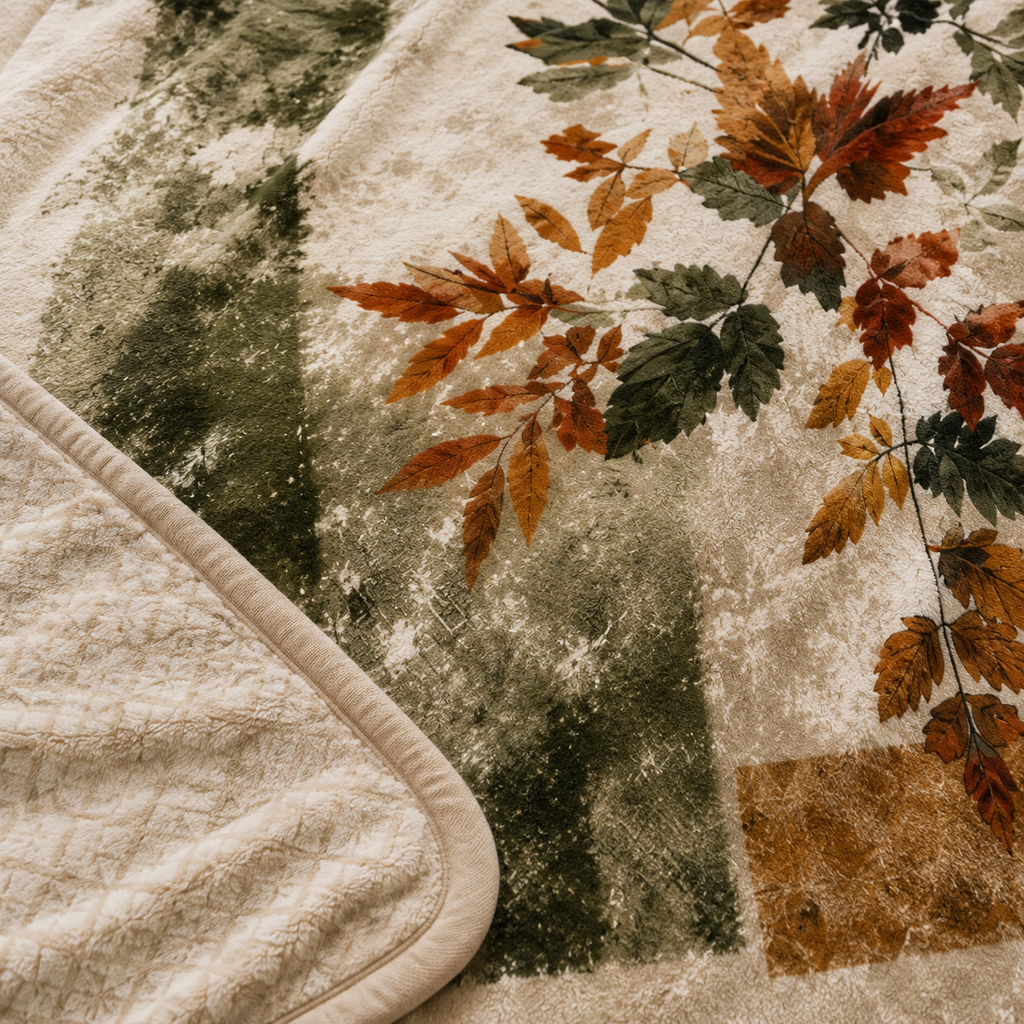 Royal Heaven Premium Double Bed Double Layer Winter Blanket 5.5 KG - Walnut