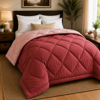 Premium Double Bed Reversible Light Weight Comforter - Mehroon
