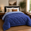 Premium Double Bed Reversible Light Weight Comforter - Violet