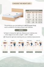 Water Proof 3 Layer Mattress Cover - Beige