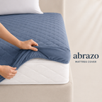 Water Proof 3 Layer Mattress Cover - Denim