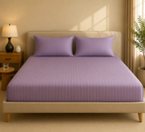 Lavender Mist - Cotton Feel Fitted Bedsheet Set
