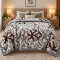 Royal Heaven Premium Double Bed Double Layer Winter Blanket 5.5 KG - Denim