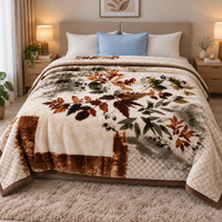 Royal Heaven Premium Double Bed Double Layer Winter Blanket 5.5 KG - Walnut
