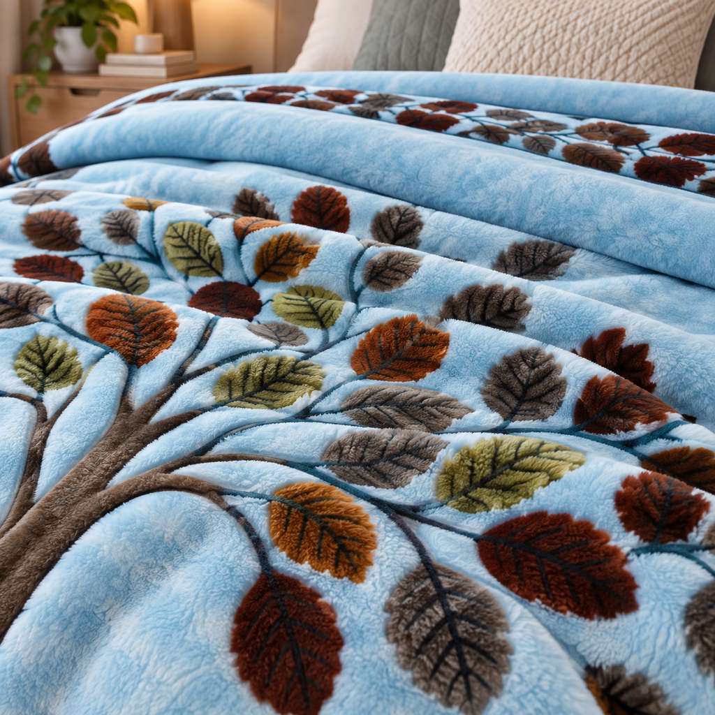 Royal Heaven Premium Double Bed Double Layer Winter Blanket 5.5 KG - Glacier