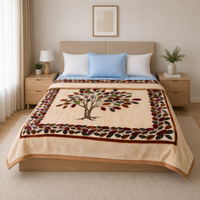 Royal Heaven Premium Double Bed Double Layer Winter Blanket 5.5 KG - Beige