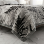 Malibu Premium Printed Single Bed Single Layer Blanket 1.6 Kg  - Grey