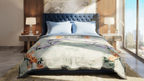 Malibu Premium Printed Single Bed Single Layer Blanket 1.6 Kg  - Glacier
