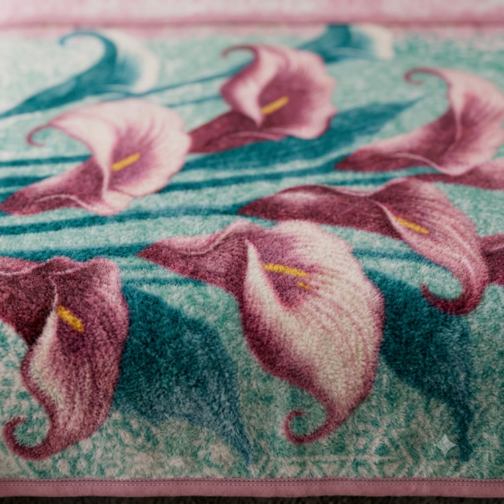 Dreamy Wrap Printed Double Bed Single Layer Blanket - Teal
