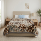 Royal Heaven Premium Double Bed Double Layer Winter Blanket 5.5 KG - Chocolate