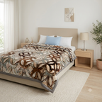 Royal Heaven Premium Double Bed Double Layer Winter Blanket 5.5 KG - Chocolate