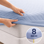 Water Proof 3 Layer Mattress Cover - Denim