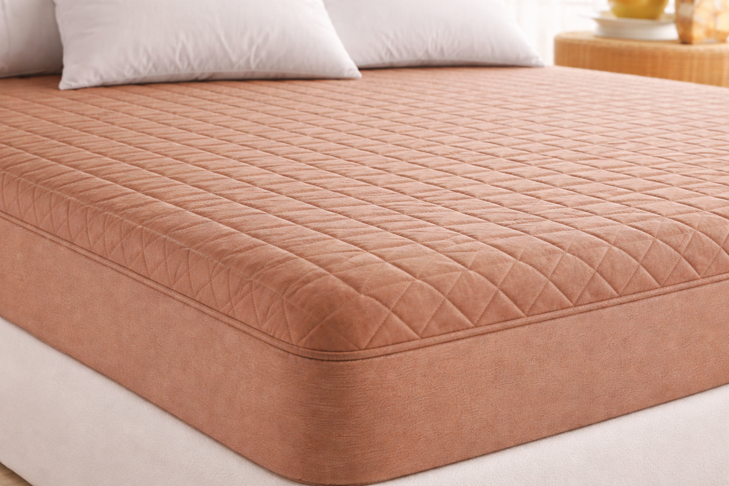 Water Proof 3 Layer Mattress Cover - Beige