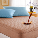 Water Proof 3 Layer Mattress Cover - Beige