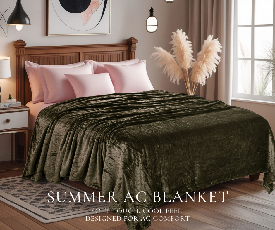 Toasted Olive - Super Soft All Season Premium AC Blanket