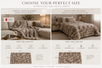 Rabbit Faux Fur Blanket – Limited American Edition - Walnut