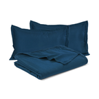 Premium Flat Bedsheet Set with Pillow Covers – Navy