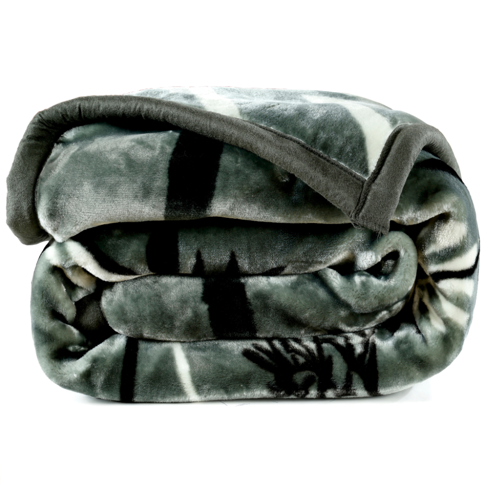 Tulip Heavy Winter Season Double Bed Reversible Blanket  - Ambrose Grey