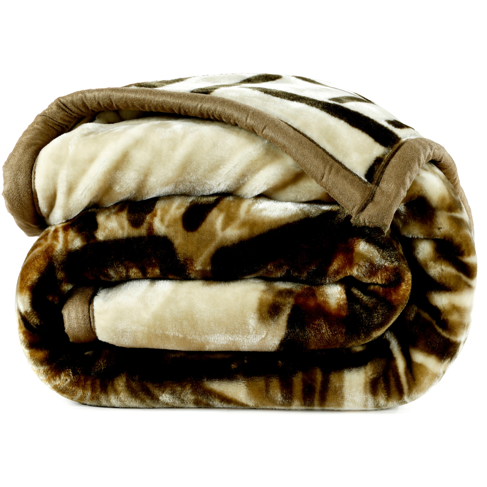 Tulip Heavy Winter Season Double Bed Reversible Blanket  - Ambrose Green