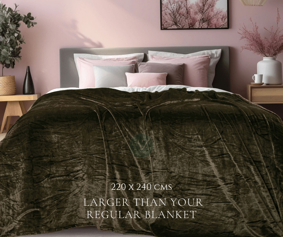 Toasted Olive - Super Soft All Season Premium AC Blanket