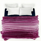 Ombre Heavy Winter Season Double Bed Reversible Blanket  - Mulberry