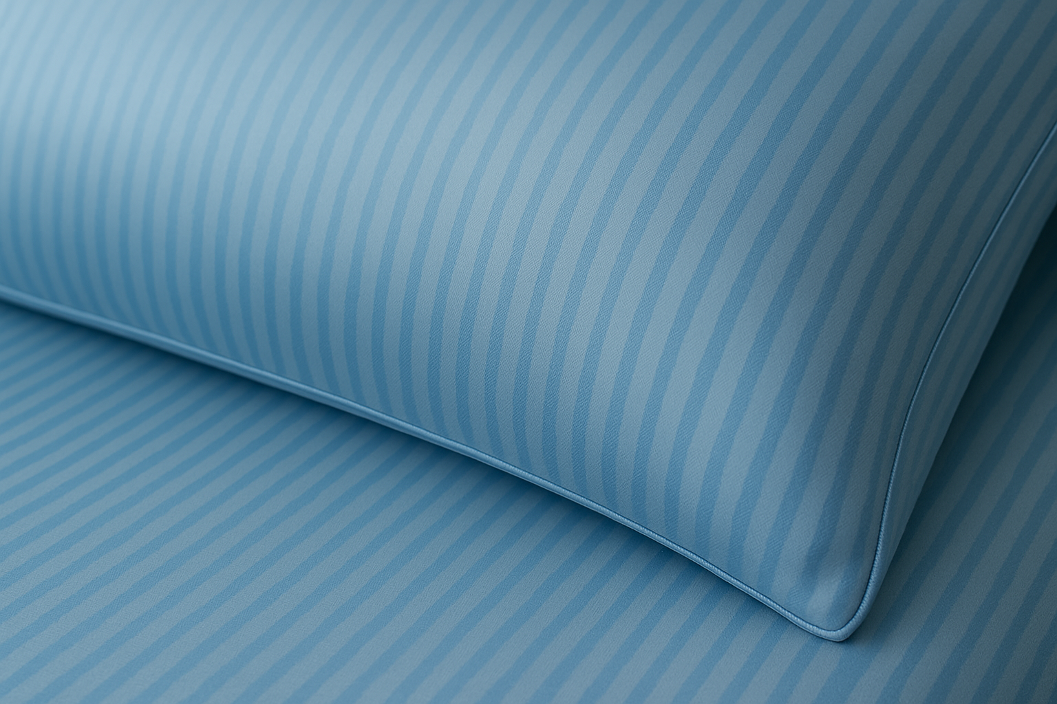 Blue Whisper - Cotton Feel Fitted Bedsheet Set
